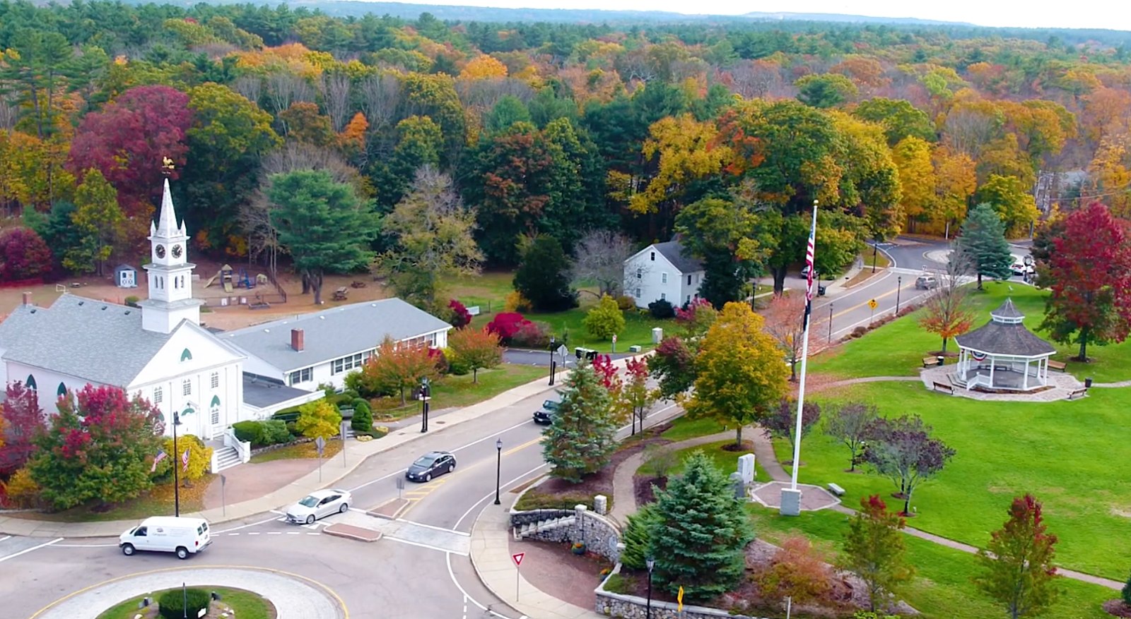 Aerial view of Norfolk Town Center